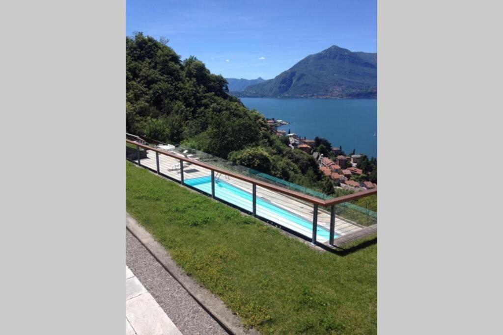 Magic Lake View With Beautiful Pool Area Bellano Exterior photo